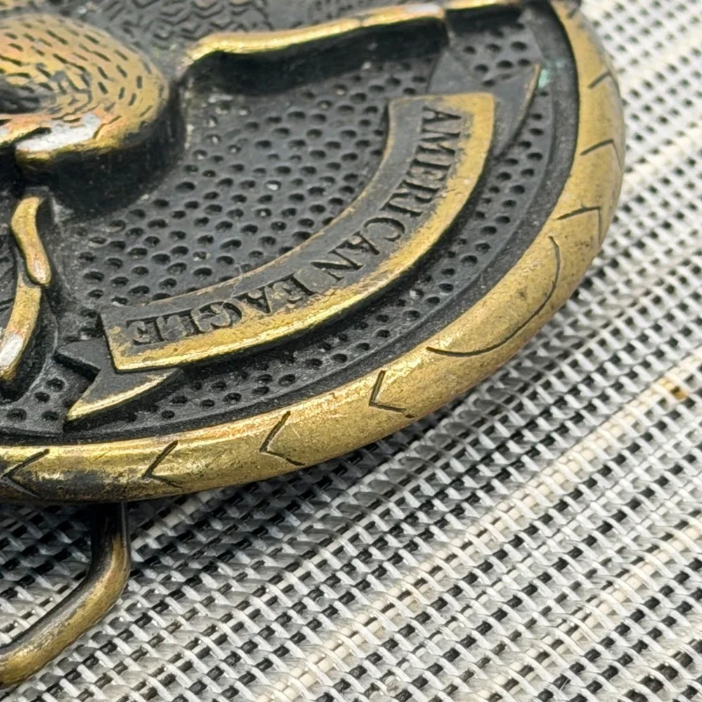 American‎ Eagle Outfitters Belt Buckle Brass Eagle Bottle Opener Vintage Style